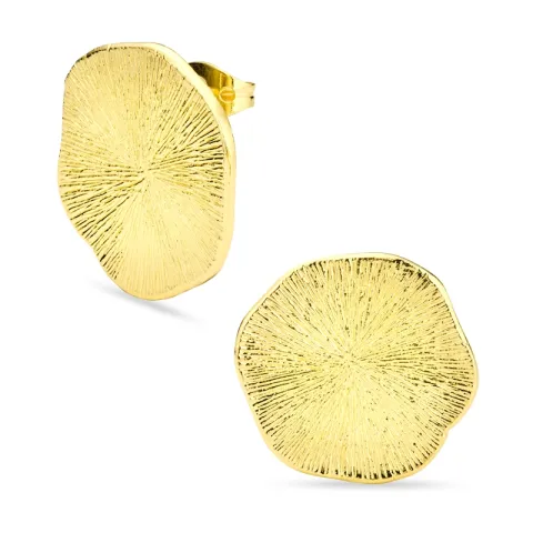 oorbellen in verguld messing - Eliné