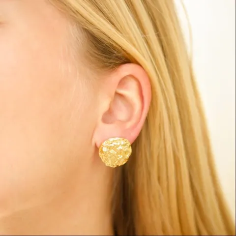 oorbellen in verguld messing - Eliné