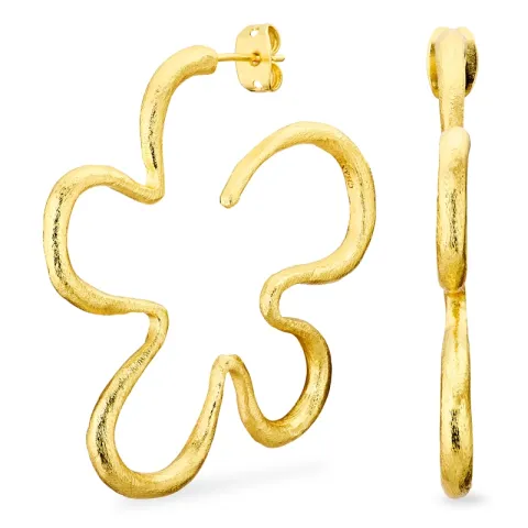 bloem halfcreool in verguld messing - Eliné