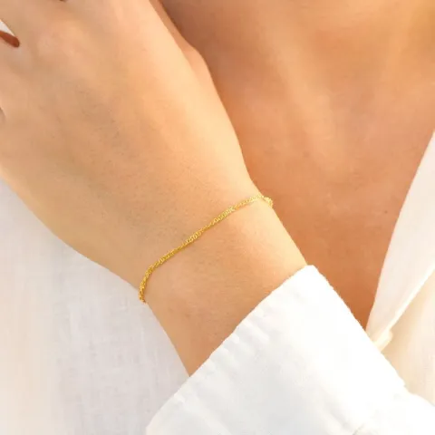 armband in verguld messing  x 1,7 mm  - Eliné