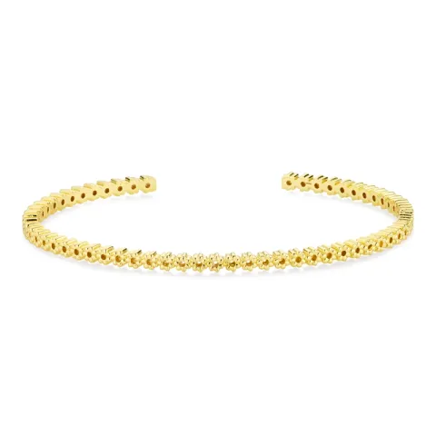 bloem armband in verguld messing - Eliné