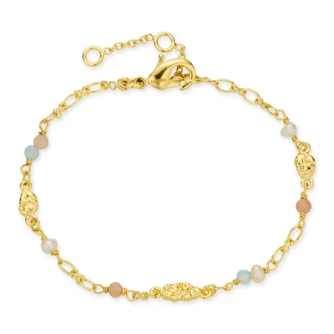 veelkleurig armband in verguld messing - Eliné