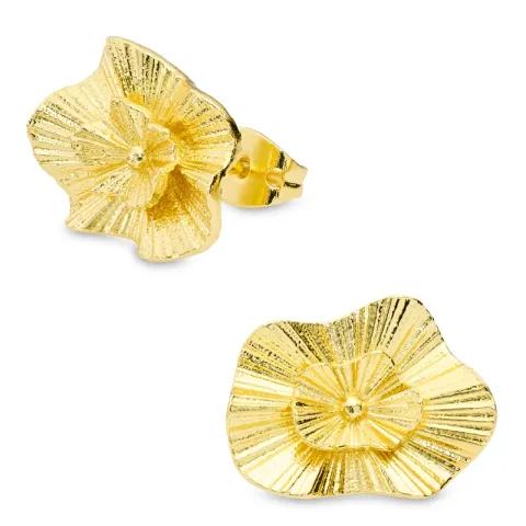 oorbellen in verguld messing - Eliné