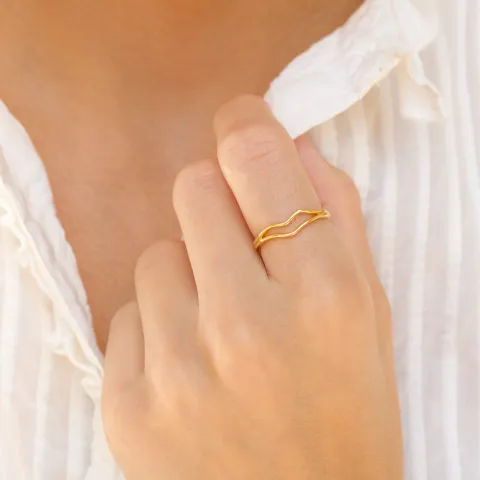 ring in verguld messing - Eliné