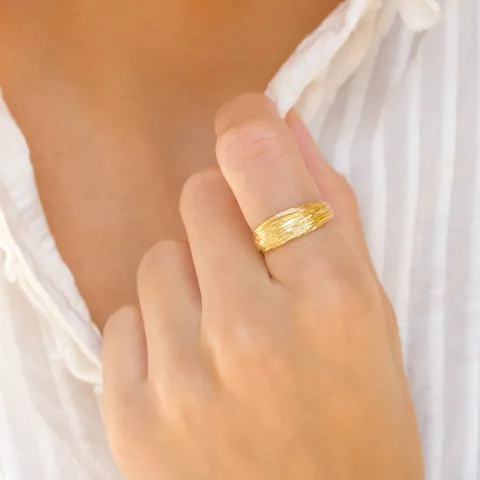 ring in verguld messing - Eliné