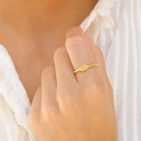 ring in verguld messing - Eliné