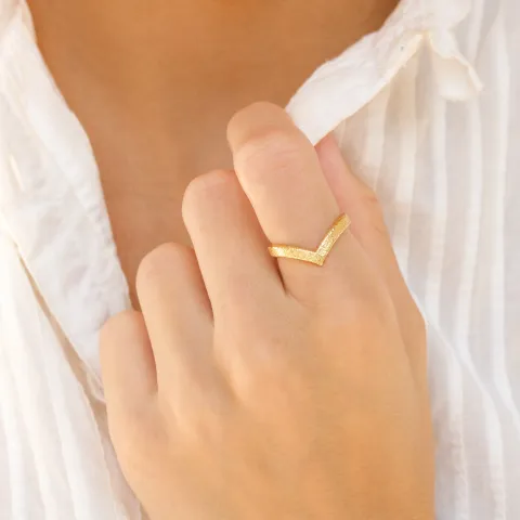 ring in verguld messing - Eliné