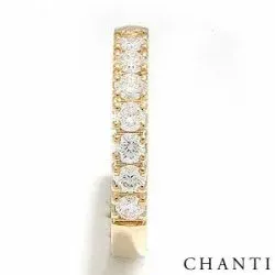 Elegant briljant trouwring in 14 karaat goud 0,07 ct