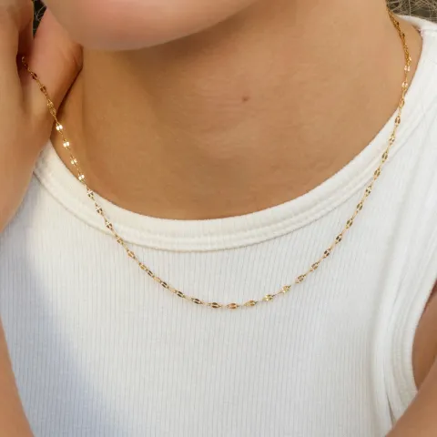 waterproof ketting in verguld staal 42 cm x 2 mm  - OCEANA