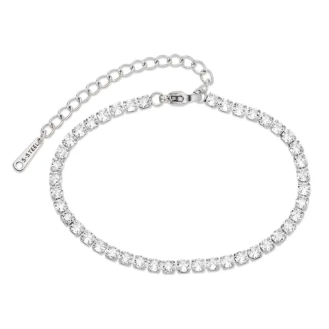 waterproof zirkoon tennisarmband in staal - OCEANA