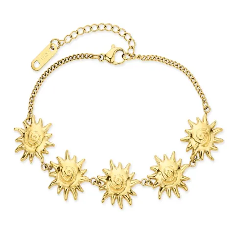 waterproof zon armband in verguld staal - OCEANA