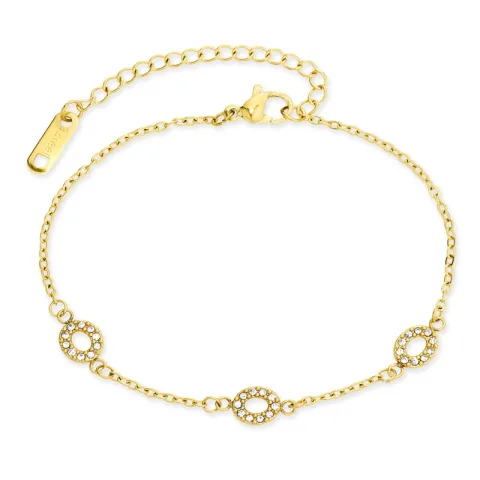 waterproof zirkoon armband in verguld staal - OCEANA