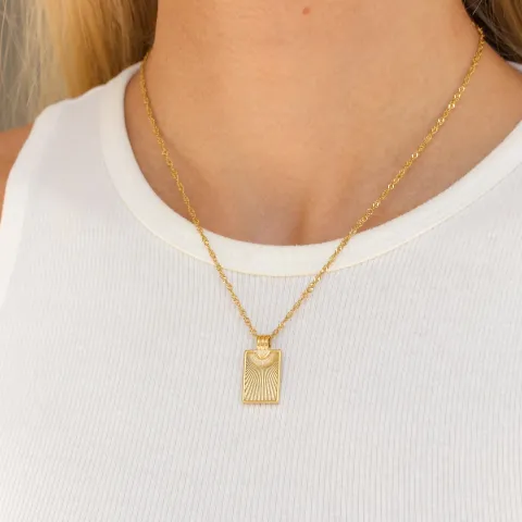 waterproof zon ketting in verguld staal - OCEANA