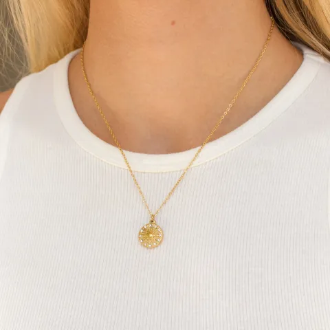 waterproof zon ketting in verguld staal - OCEANA