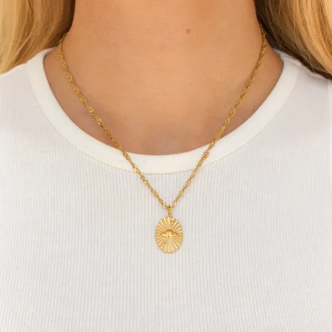 waterproof ketting in verguld staal - OCEANA