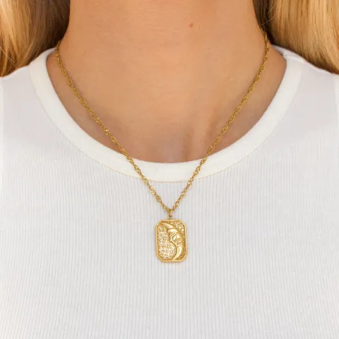 waterproof zon ketting in verguld staal - OCEANA