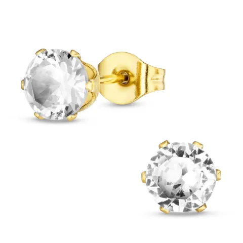 6 mm waterproof oorsteker in verguld staal - OCEANA