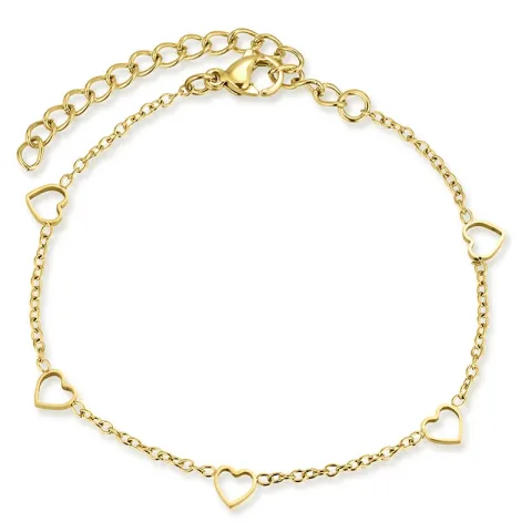waterproof hart armband in verguld staal - OCEANA