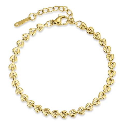waterproof hart armband in verguld staal - OCEANA