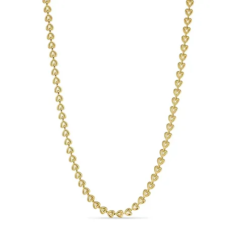 waterproof hart ketting in verguld staal - OCEANA