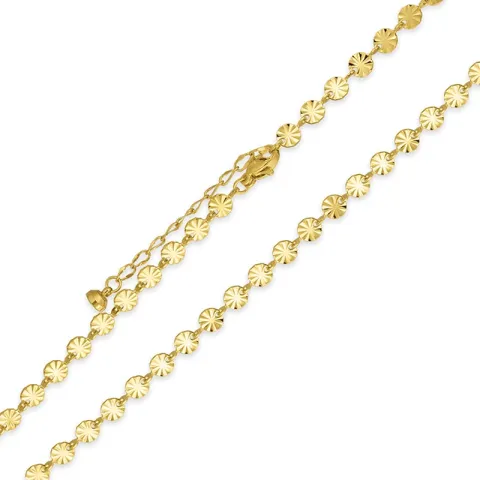 waterproof rond ketting in verguld staal - OCEANA