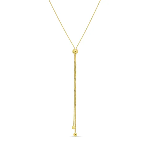 waterproof Y-ketting in verguld staal - OCEANA