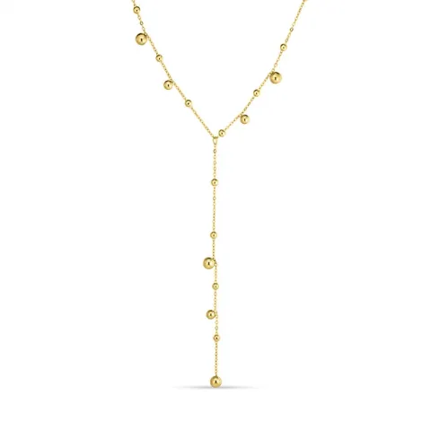 waterproof bolletje ketting in verguld staal - OCEANA