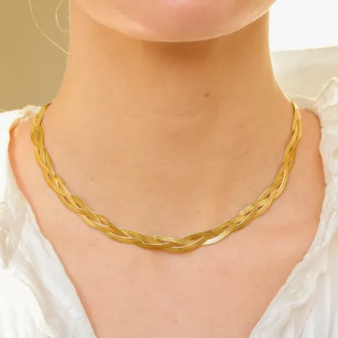 waterproof ketting in verguld staal - OCEANA