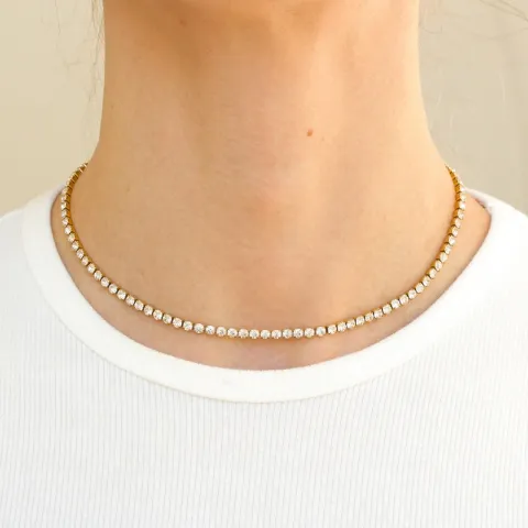 waterproof ketting in verguld staal - OCEANA