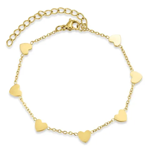 waterproof hart armband in verguld staal - OCEANA