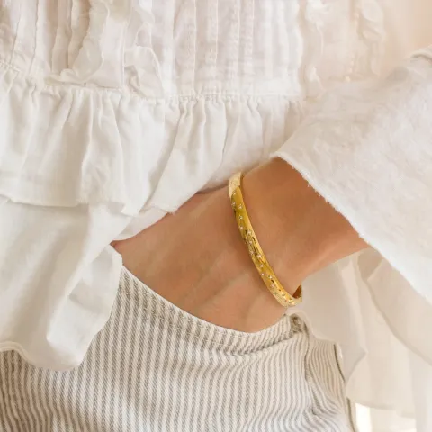 waterproof armband in verguld staal - OCEANA