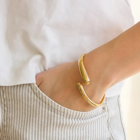 waterproof armband in verguld staal - OCEANA