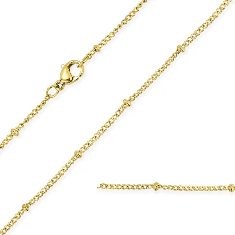 waterproof ketting in verguld staal 45 cm x 2 mm  - OCEANA
