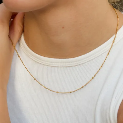 waterproof ketting in verguld staal 45 cm x 2 mm  - OCEANA