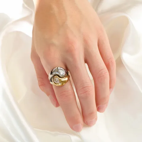 waterproof ring in verguld staal - OCEANA