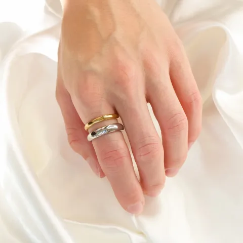 waterproof ring in verguld staal - OCEANA