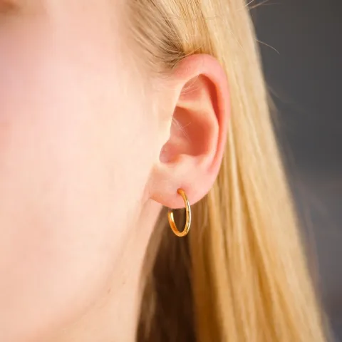 15 mm waterproof halfcreool in verguld staal - OCEANA
