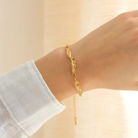 waterproof armband in verguld staal - OCEANA