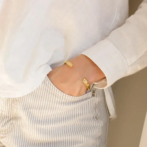 waterproof armband in verguld staal - OCEANA