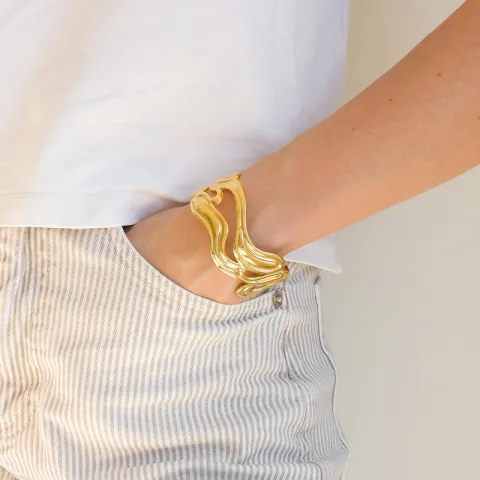 waterproof armband in verguld staal - OCEANA