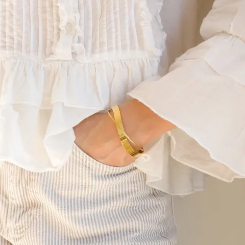 waterproof armband in verguld staal - OCEANA