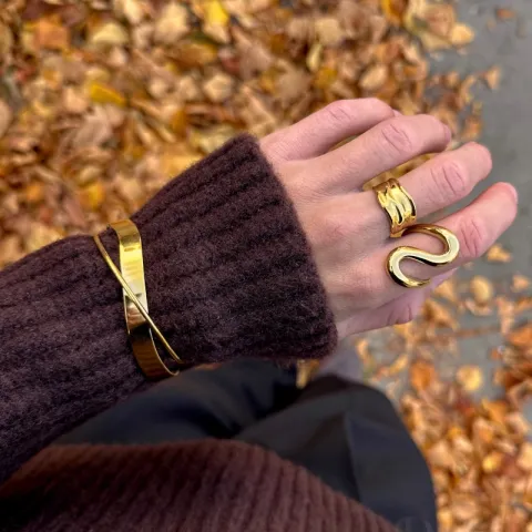 waterproof armband in verguld staal - OCEANA