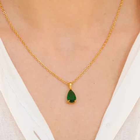 waterproof ketting met hanger in verguld staal - OCEANA