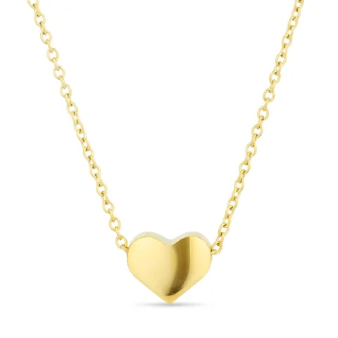 waterproof hart ketting in verguld staal - OCEANA