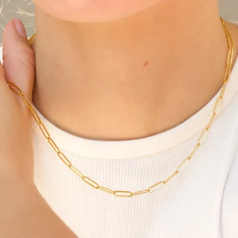 waterproof ketting in verguld staal 40 + 5 cm x 3,5 mm  - OCEANA