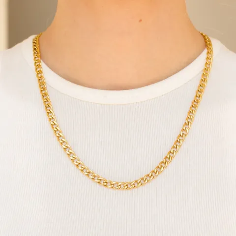 waterproof pantserketting in verguld staal 50 cm x 6 mm  - OCEANA