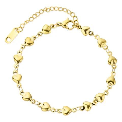 waterproof hart armband in verguld staal - OCEANA