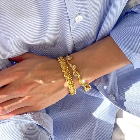 waterproof armband in verguld staal - OCEANA