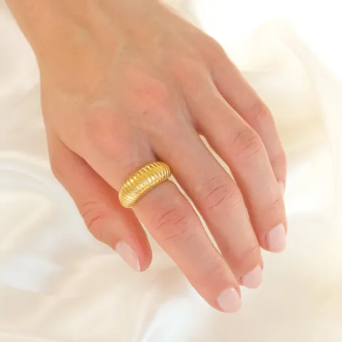 waterproof ring in verguld staal - OCEANA