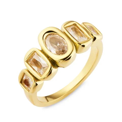 waterproof ring in verguld staal - OCEANA